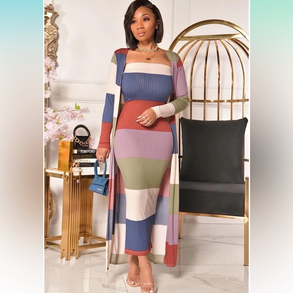 Maxi strapless 2 piece set